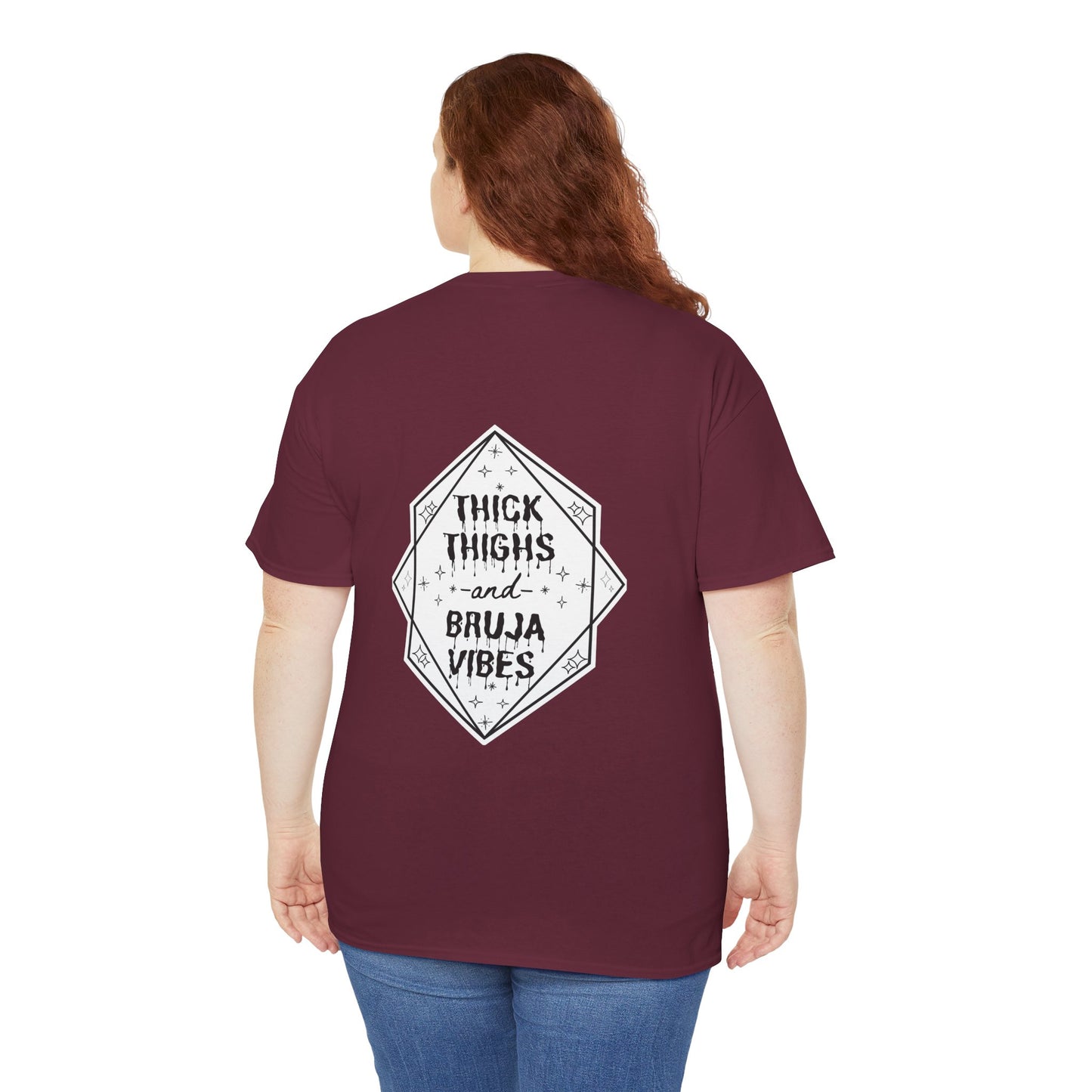 Thick Thighs Bruja Vibes Heavy Cotton Tee