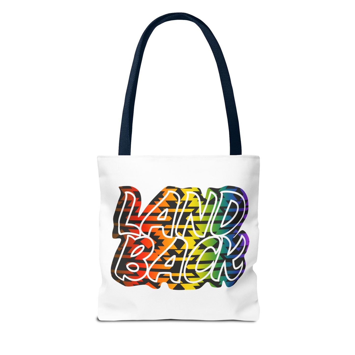 Land Back Motif Tote Bag