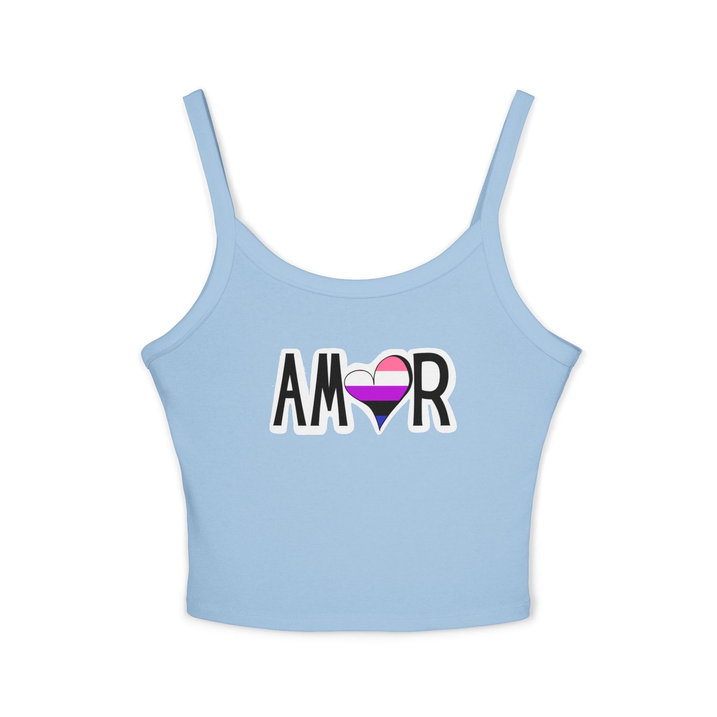 Amor Genderfluid Spaghetti Strap Tank Top