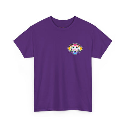 Dia de los Muertos Dog Head Unisex Heavy Cotton Tee