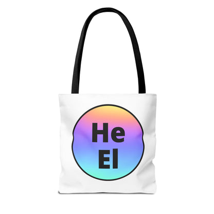 He / El Rainbow Tote Bag