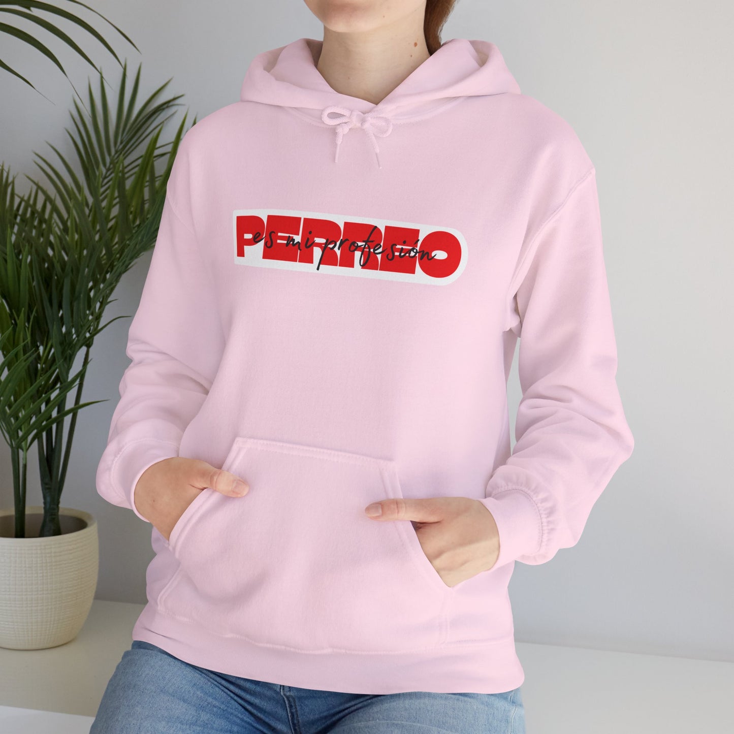 Perreo Es Mi Profesion - Red Hooded Sweatshirt