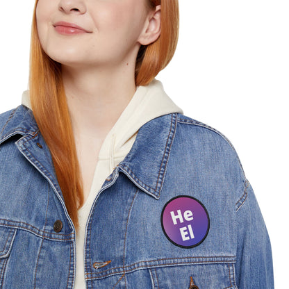 He/El Bi Iron-On Patch
