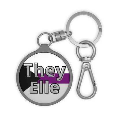 They/Elle Demi Keyring Tag