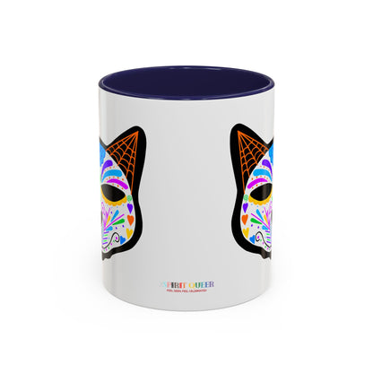 Dia de los Muertos Cat Coffee Mug