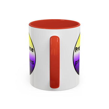 Preguntame mis Pronombres NonBinary Coffee Mug