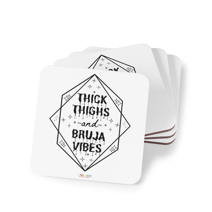Thick Thighs Bruja Vibes Coasters