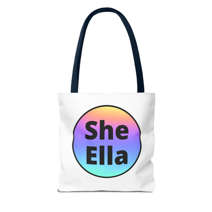 She/Ella Rainbow Tote Bag