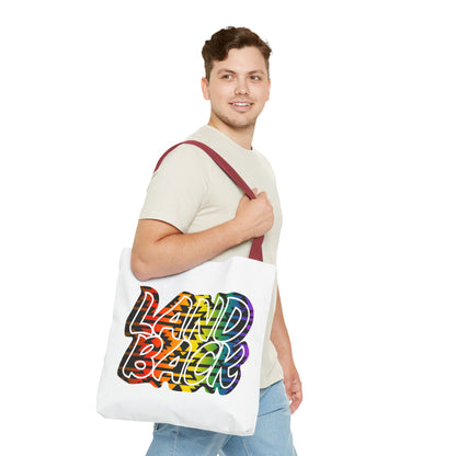 Land Back Motif Tote Bag