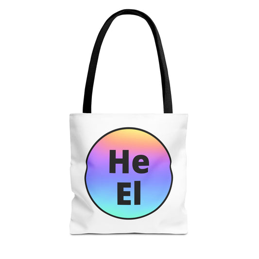 He / El Rainbow Tote Bag