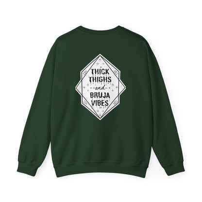 Thick Thighs Bruja Vibes Crewneck Sweatshirt