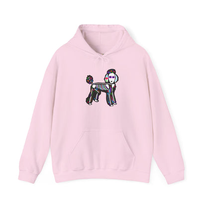 Dia de los Muertos Poodle Hooded Sweatshirt