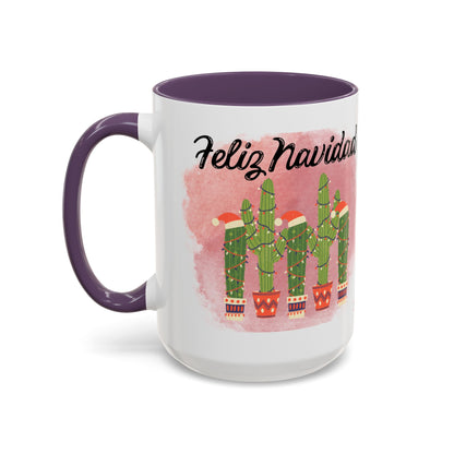 Feliz Navidad Cacti Coffee Mug