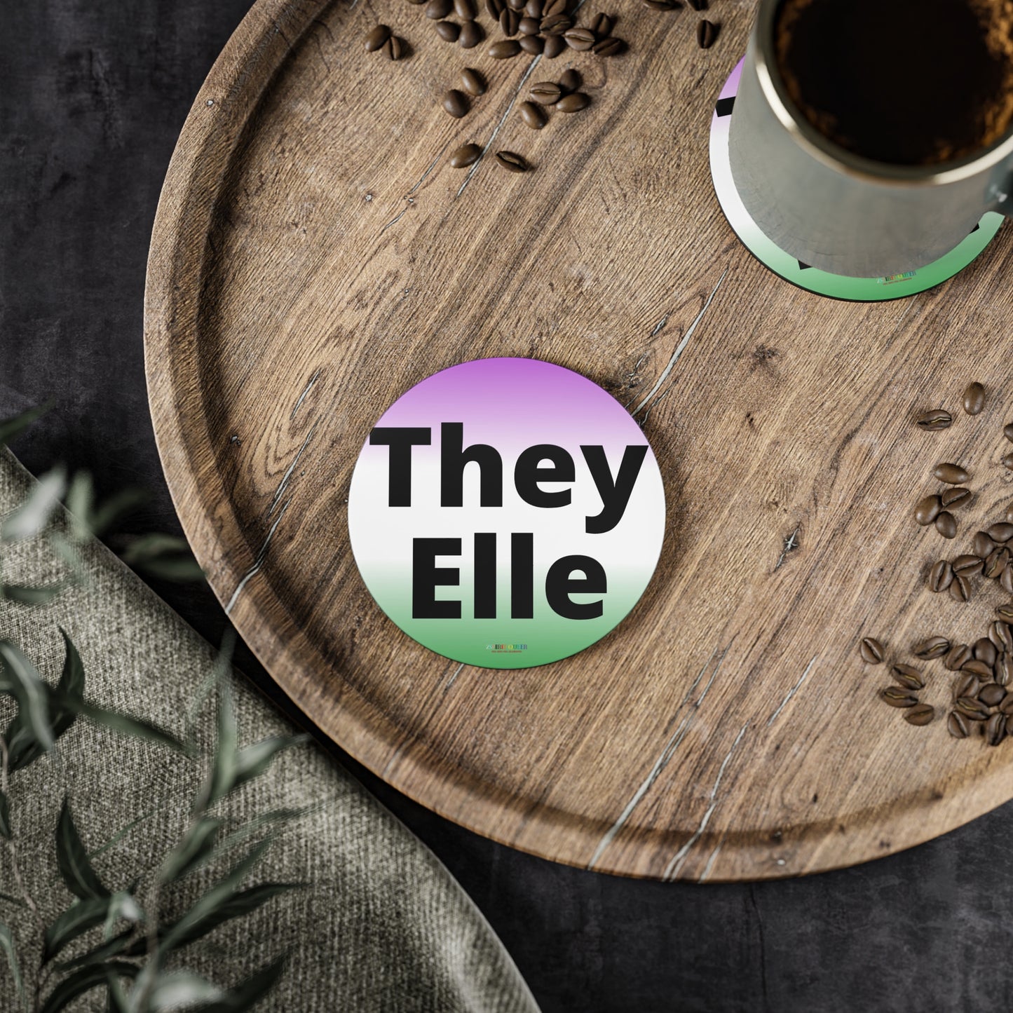 They / Elle GNC Coasters