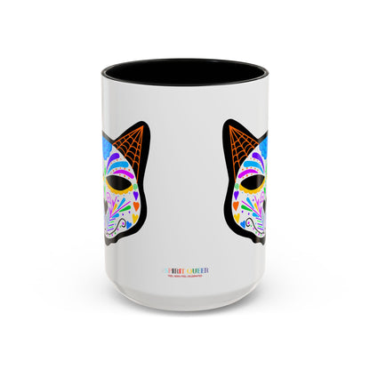Dia de los Muertos Cat Coffee Mug