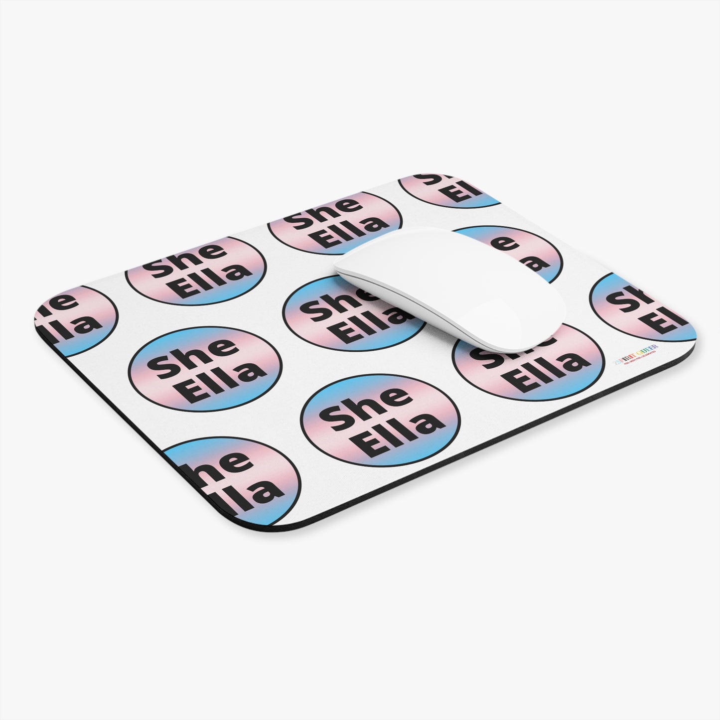 She / Ella Trans Mouse Pad (Rectangle)