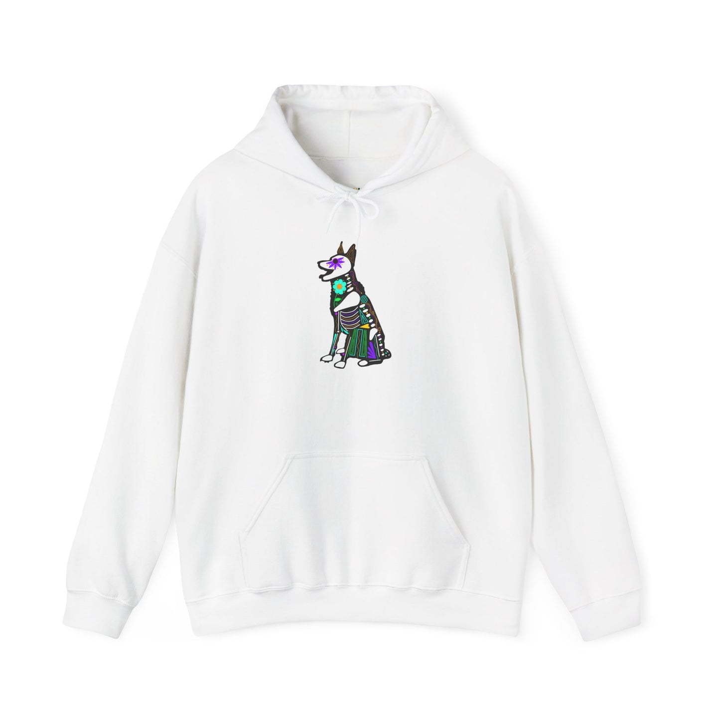 Dia de los Muertos German Shepard Hooded Sweatshirt