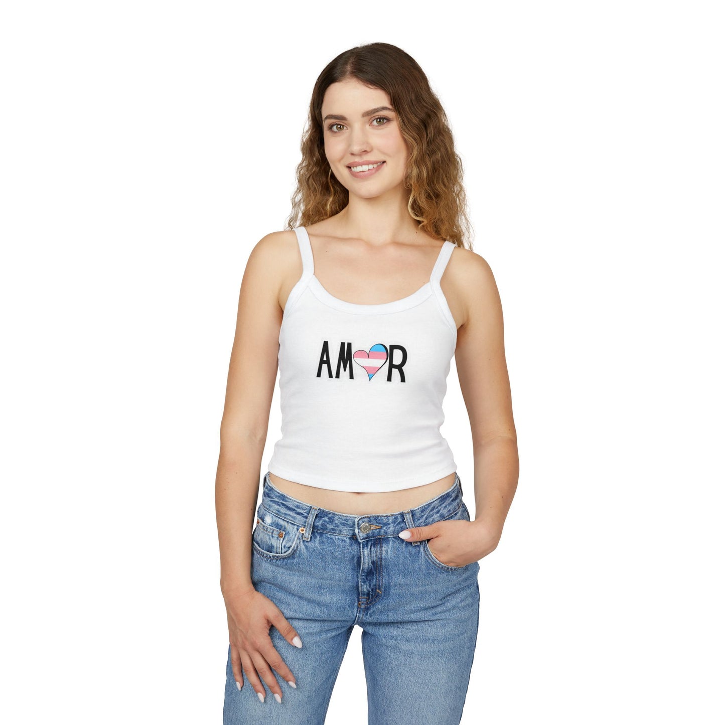 Amor Trans Spaghetti Strap Tank Top
