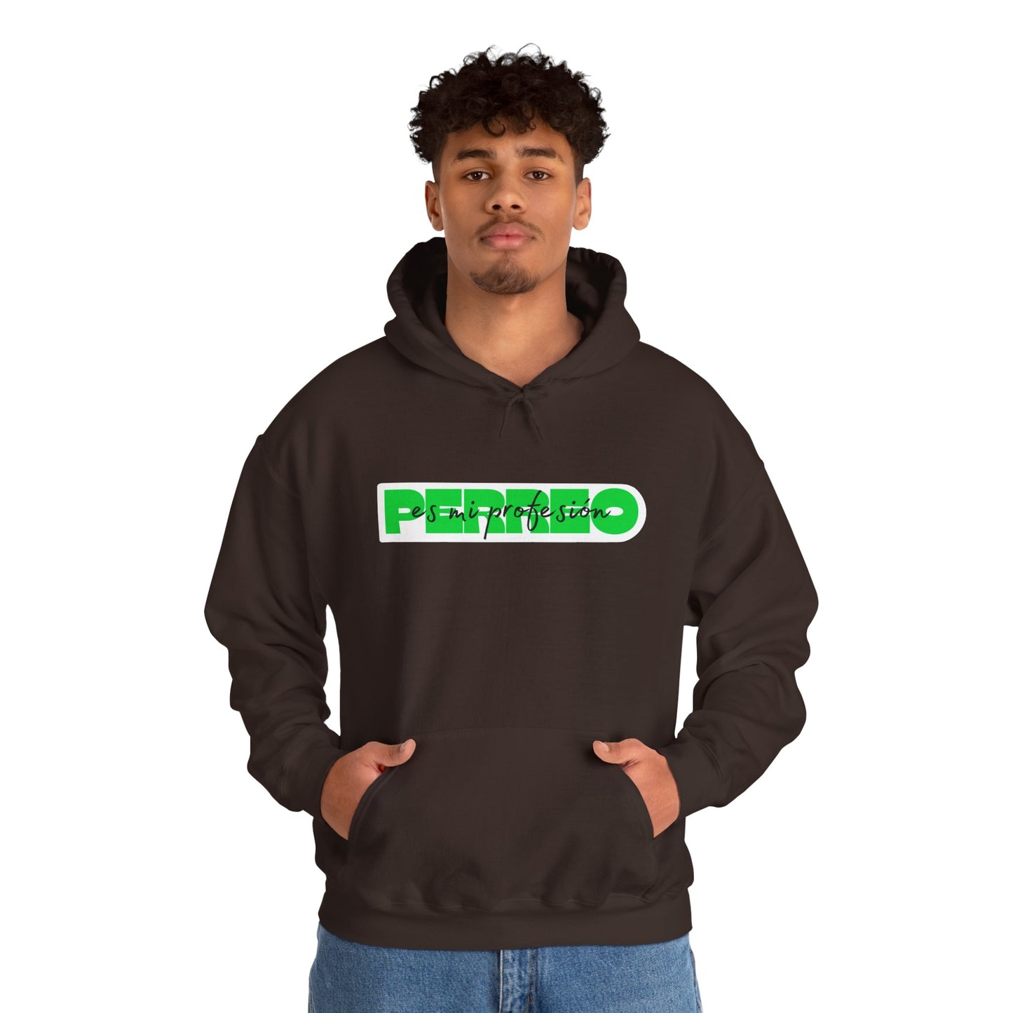 Perreo Es Mi Profesion - Green Hooded Sweatshirt