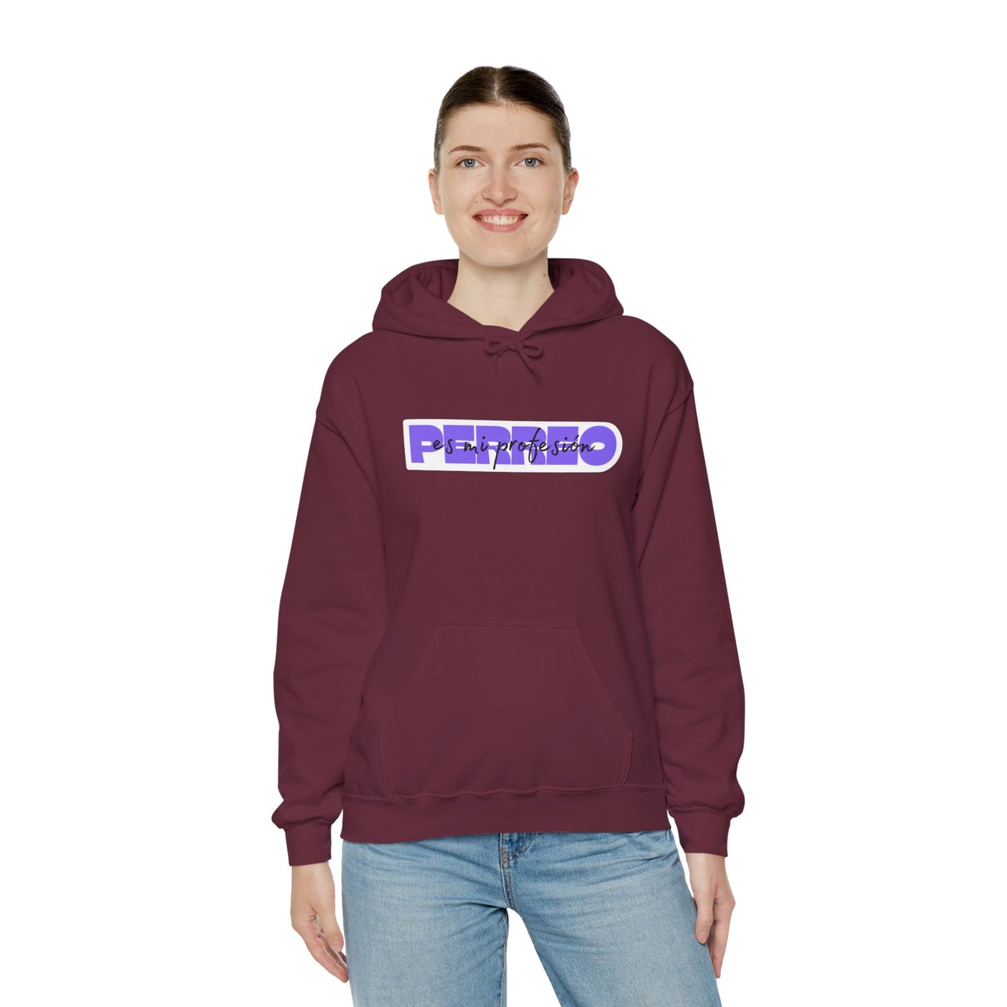 Perreo Es Mi Profesion - Purple Hooded Sweatshirt