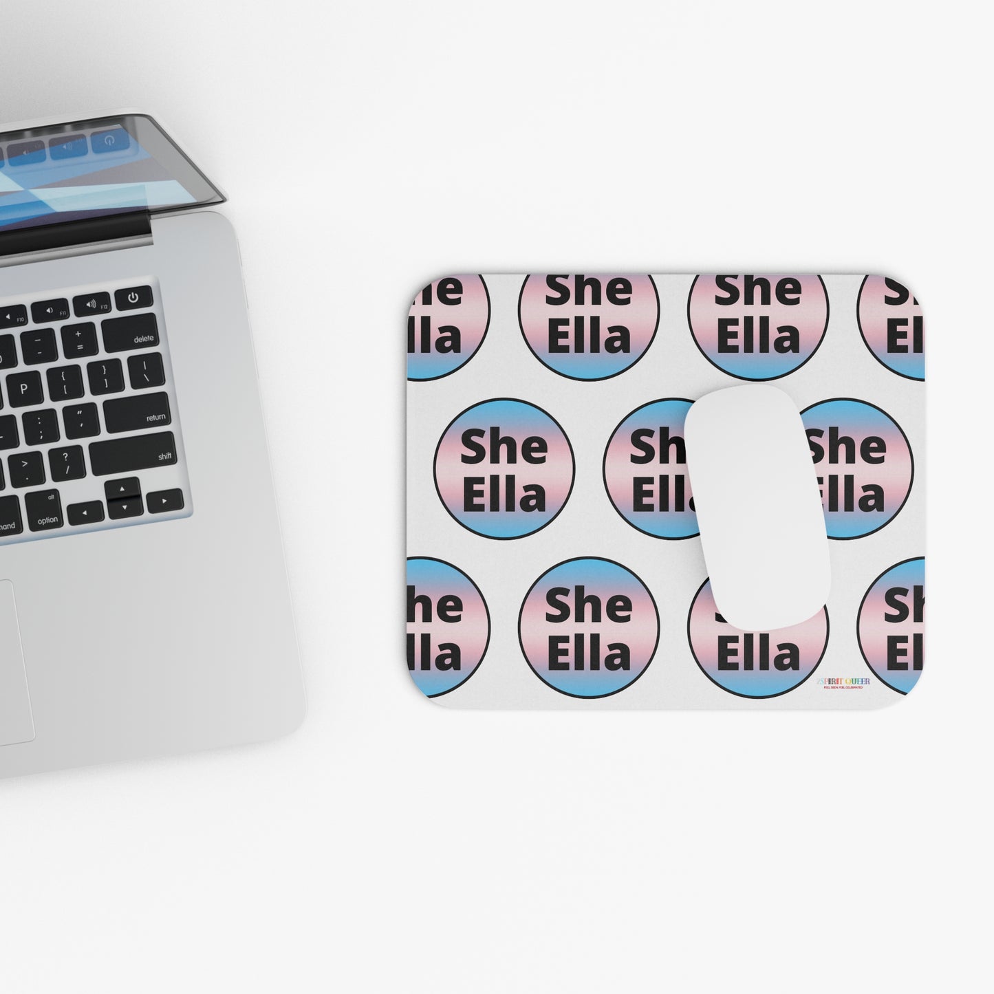She / Ella Trans Mouse Pad (Rectangle)