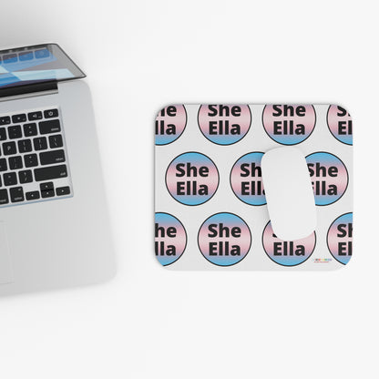 She / Ella Trans Mouse Pad (Rectangle)