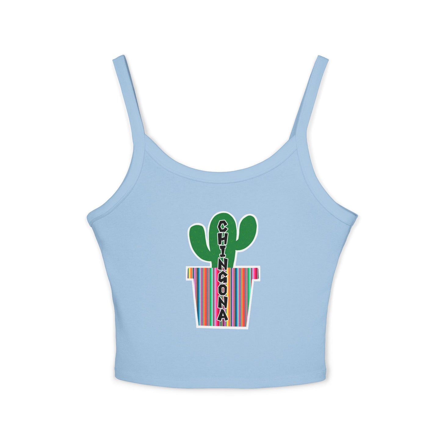 Chingona Cacti Spaghetti Strap Tank Top