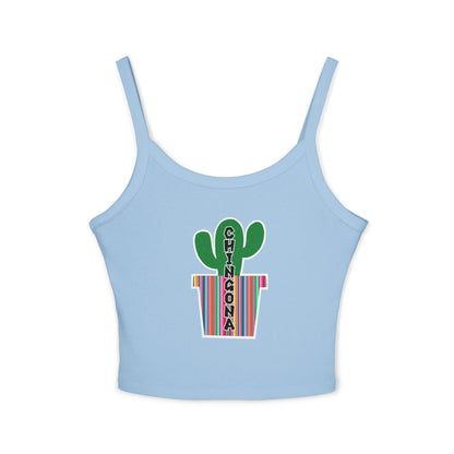 Chingona Cacti Spaghetti Strap Tank Top