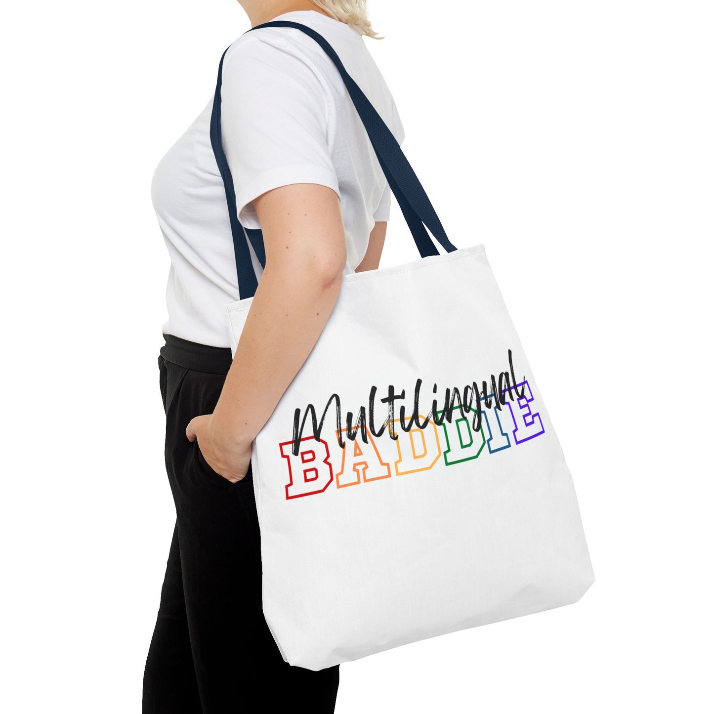 Multilingual Baddie Tote Bag