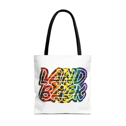Land Back Motif Tote Bag