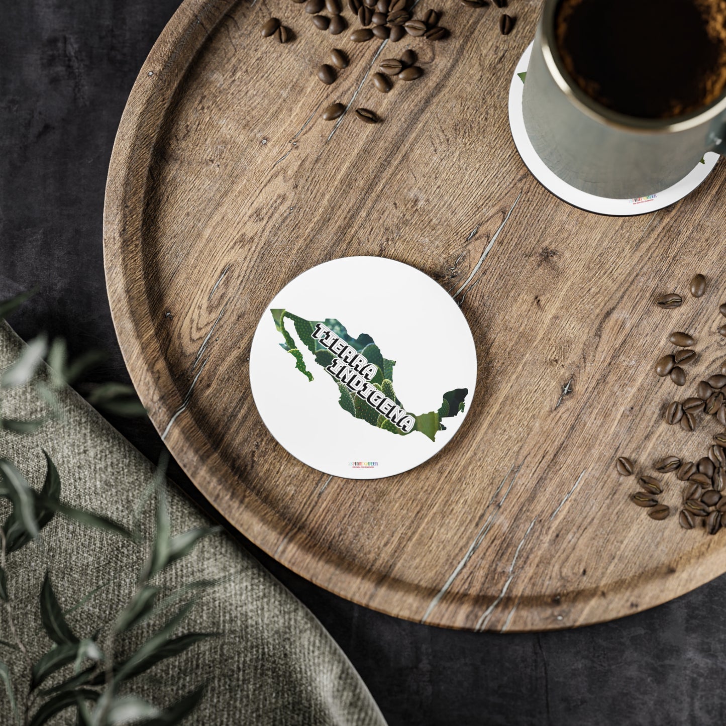 Tierra Indigena Nopales Coasters