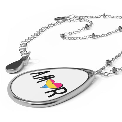 Amor Pan Oval Necklace