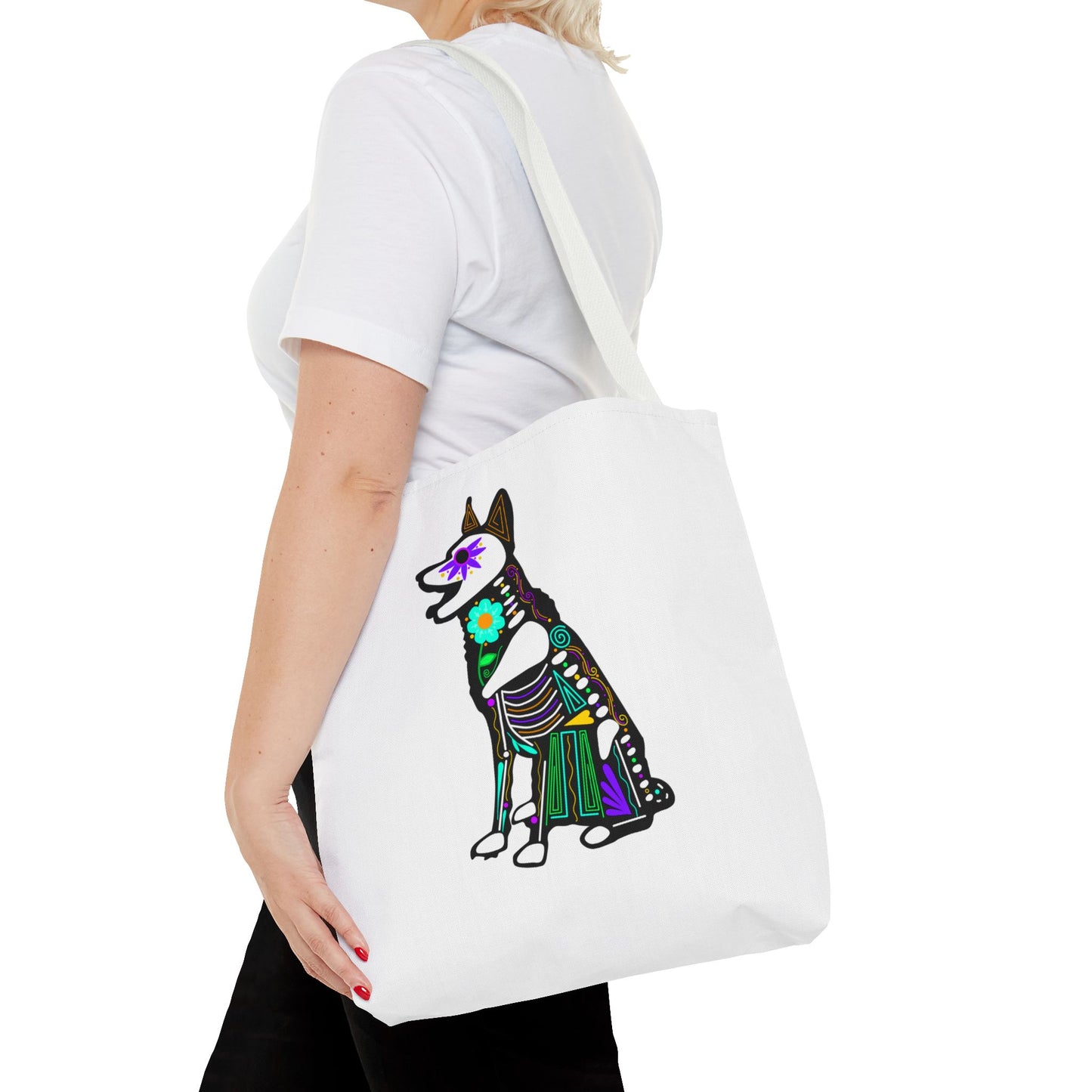 Dia de los Muertos German Shepard Tote Bag
