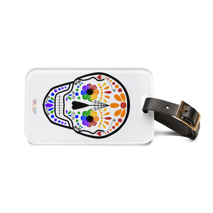 Queer Sugar Skull Luggage Tag