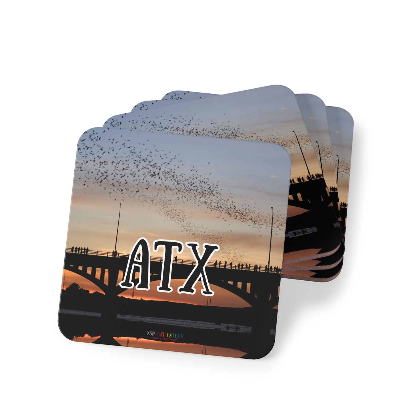 ATX Bat Bridge Coasters