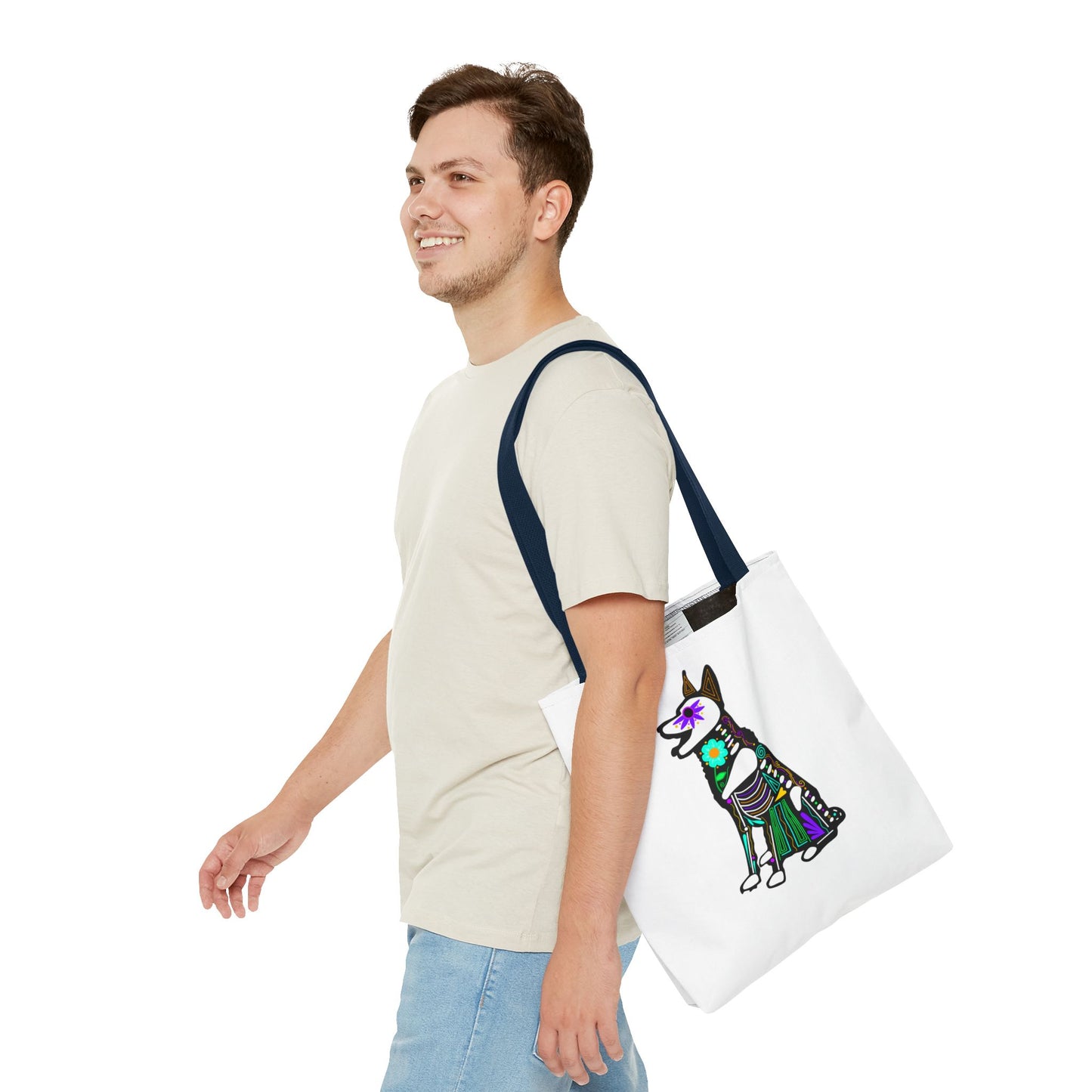 Dia de los Muertos German Shepard Tote Bag