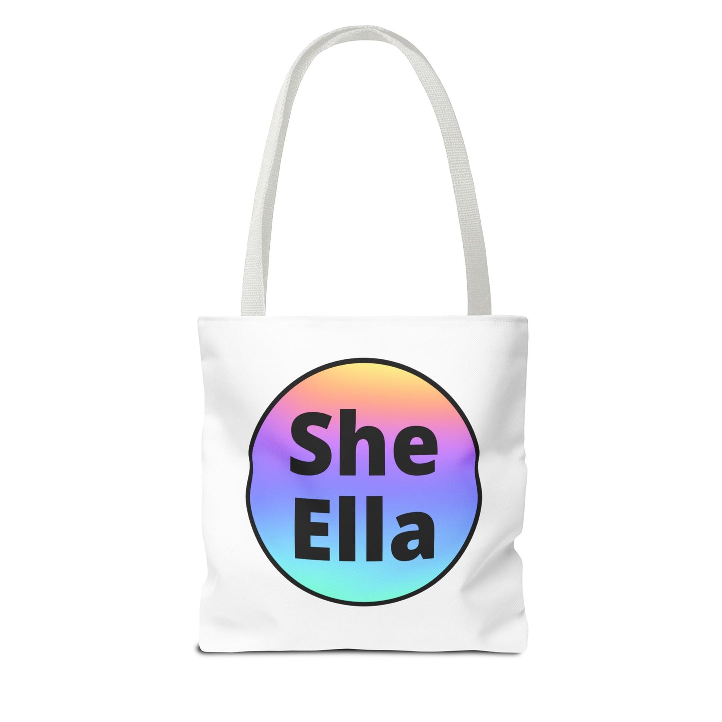 She/Ella Rainbow Tote Bag
