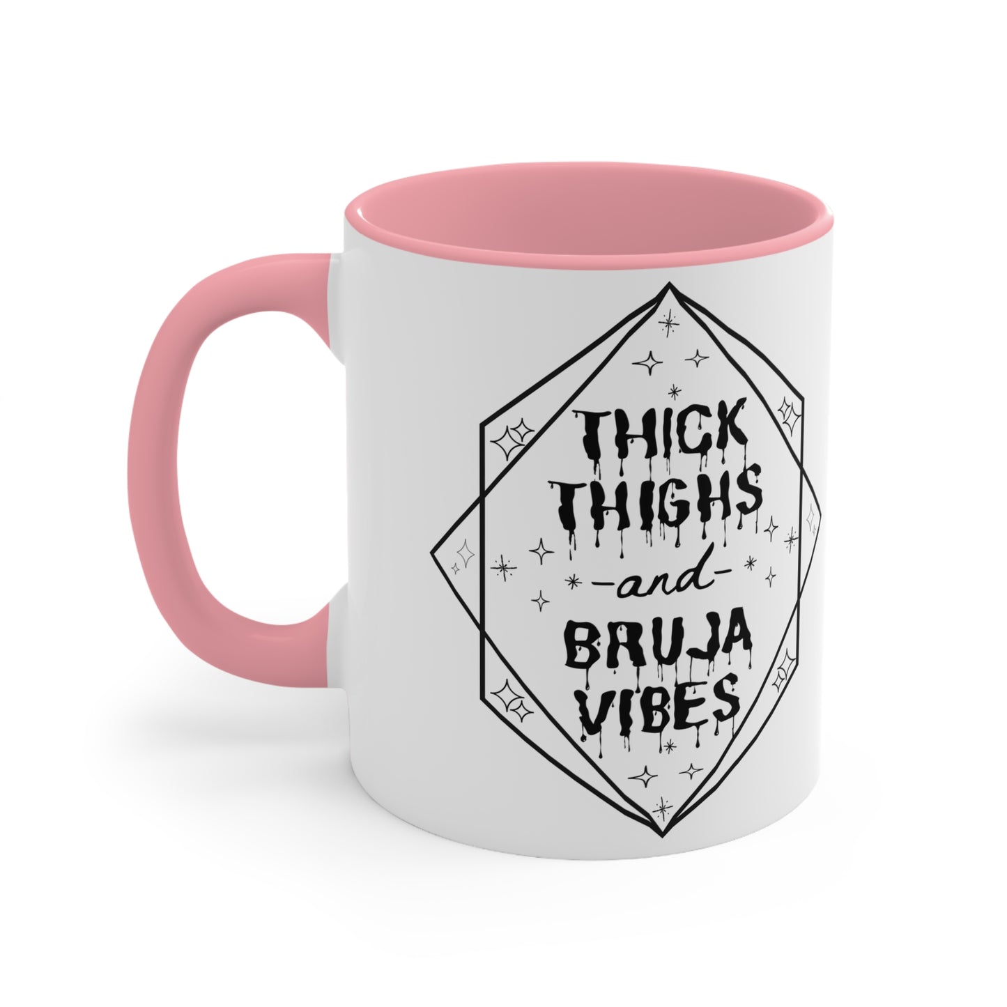 Thick Thighs Bruja Vibes Accent Mugs