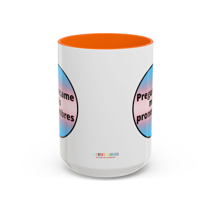 Preguntame mis Pronombres Trans Coffee Mug