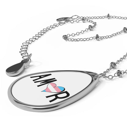Amor Trans Oval Necklace