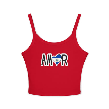 Amor El Salvador Spaghetti Strap Tank Top