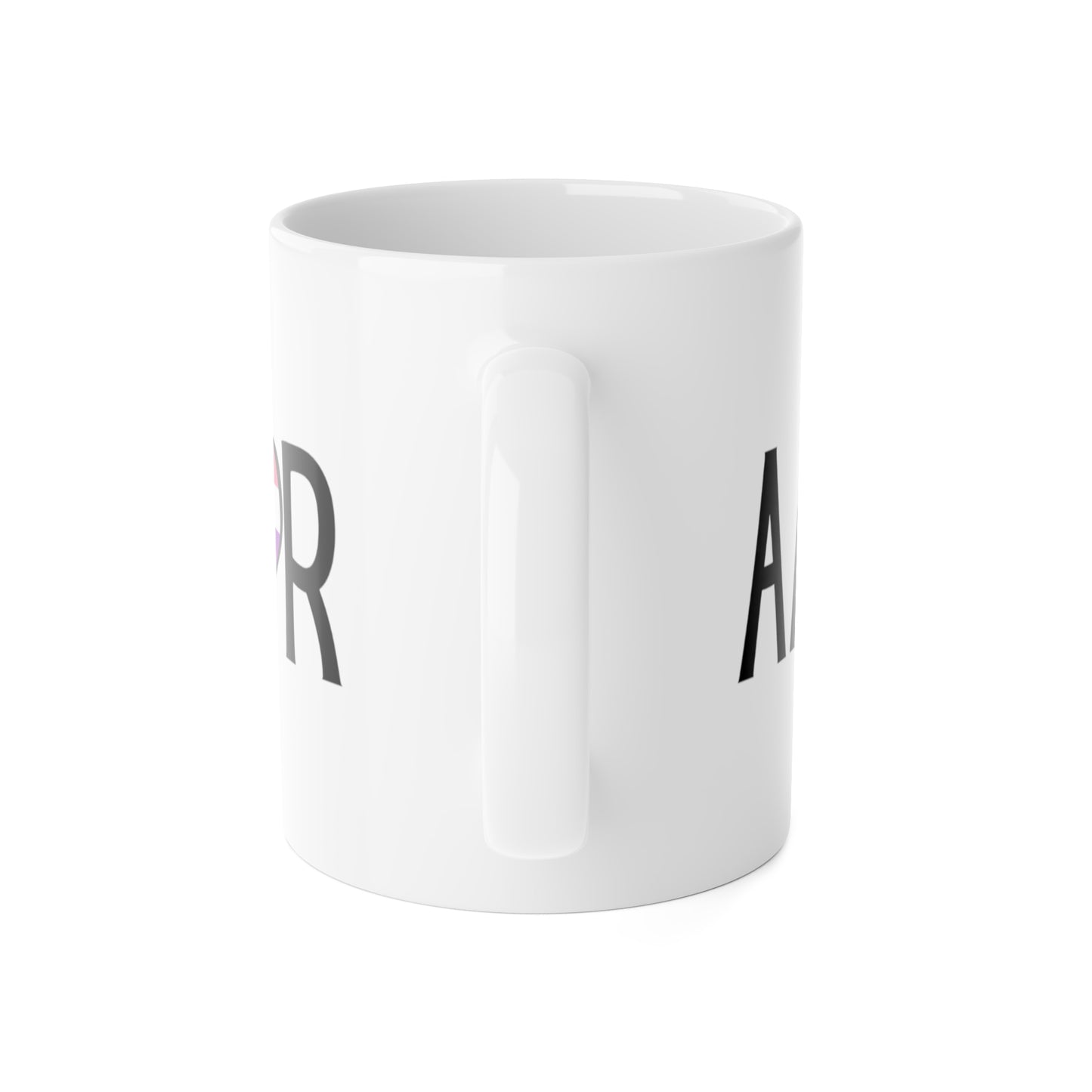 Amor  - Genderfluid White Ceramic Mug, 11oz