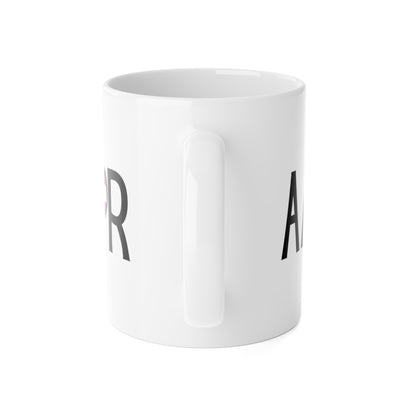 Amor  - Genderfluid White Ceramic Mug, 11oz