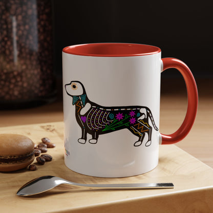 Dia de los Muertos Dachshaund Coffee Mug