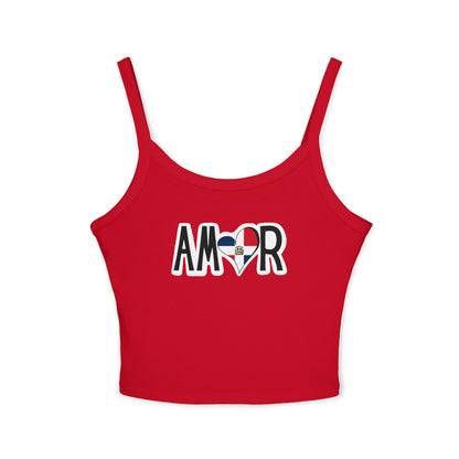 Amor Dominican Republic Spaghetti Strap Tank Top
