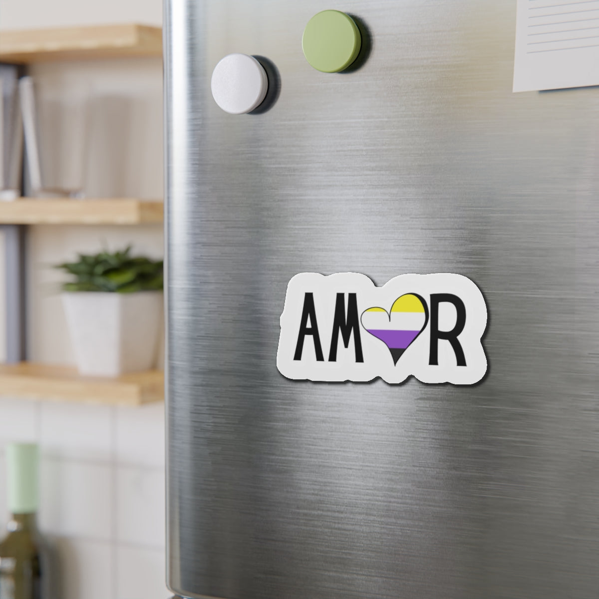 Amor Non Binary Die-Cut Magnet