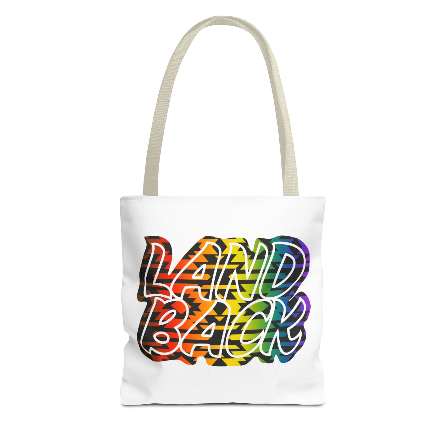 Land Back Motif Tote Bag