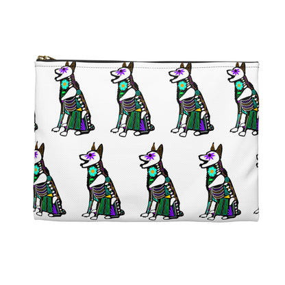 Dia de los Muertos German Shepherd Accessory Pouch