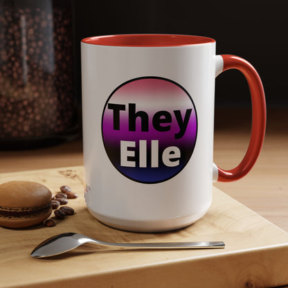 They / Elle Genderfluid Coffee Mug
