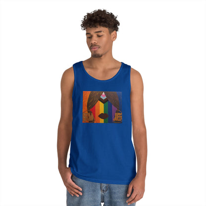 Brown and Queer Heavy Cotton Tank Top
